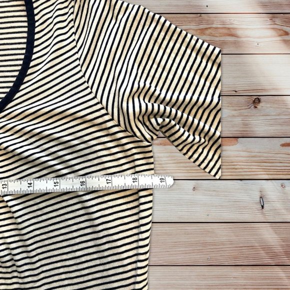 Boden Striped 3/4 Sleeve Size 8 - Picture 3 of 7
